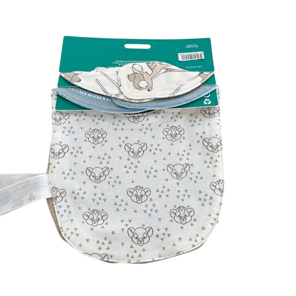 Disney Store Dumbo Bambi Simba Bib Set for Baby